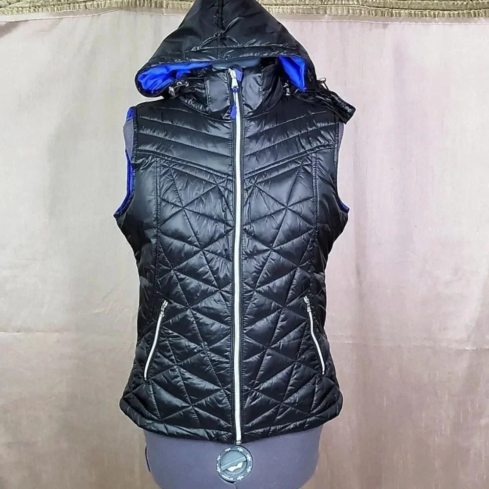 TEK GEAR Women's Hooded Puffer Vest Size Small